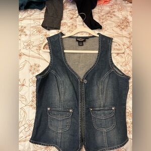 Harley-Davidson Blue Denim Vest
